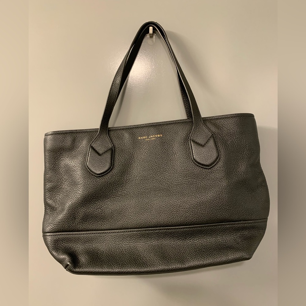 NWT Marc Jacobs New York Black Pebble Leather Tote Bag